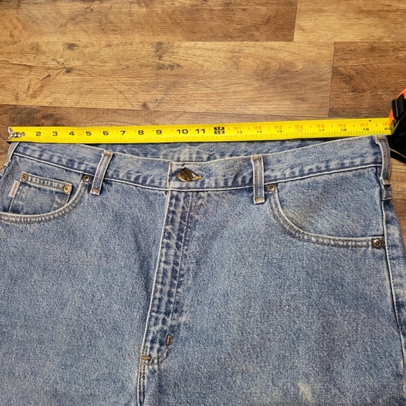 Carharrt Men's Relaxed Fit Straight Denim Workwear Jeans Size 40x36 - Picture 5 of 7